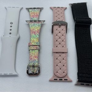 Lot of 4 apple compatible watch bands 44 mm